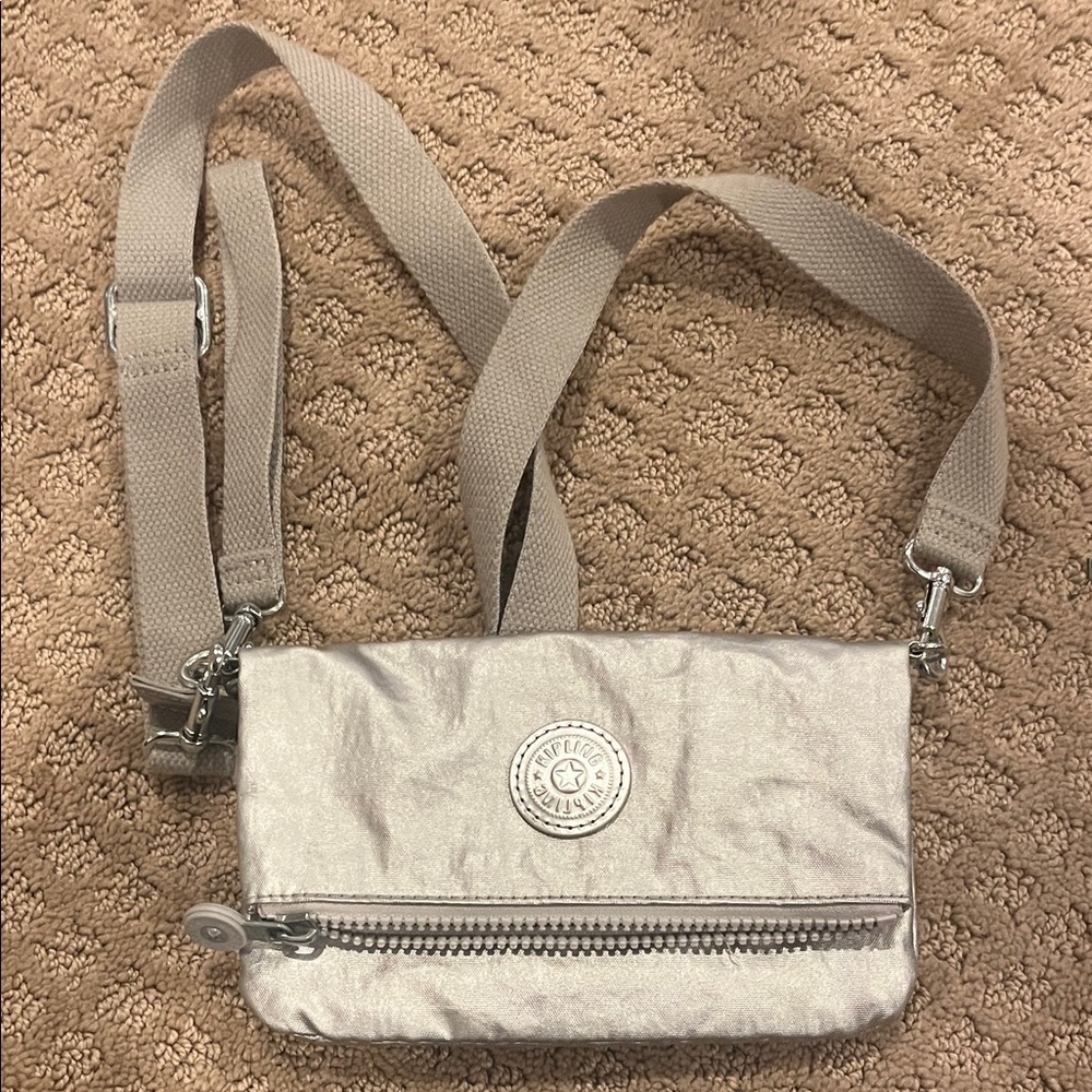 Kipling Stylish Beige Crossbody Bag